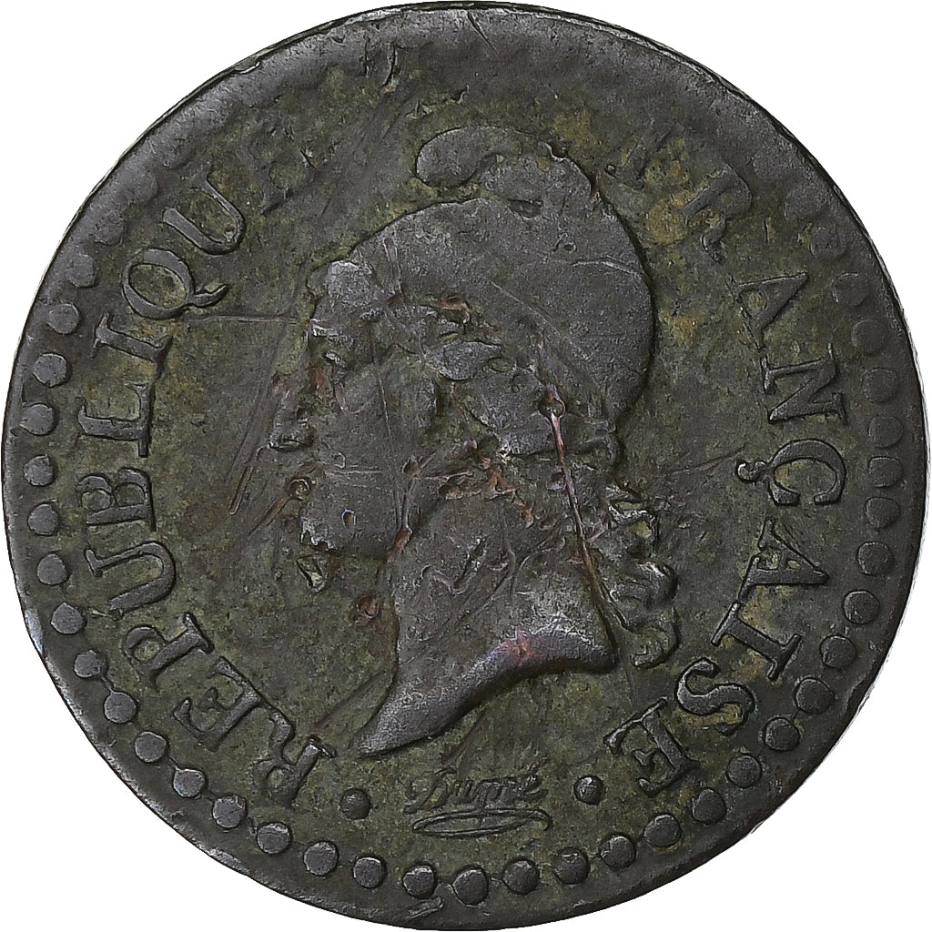França, Centime, Dupré, AN 7, Paris, Bronze, VF(30-35), Gadoury:76, KM:646