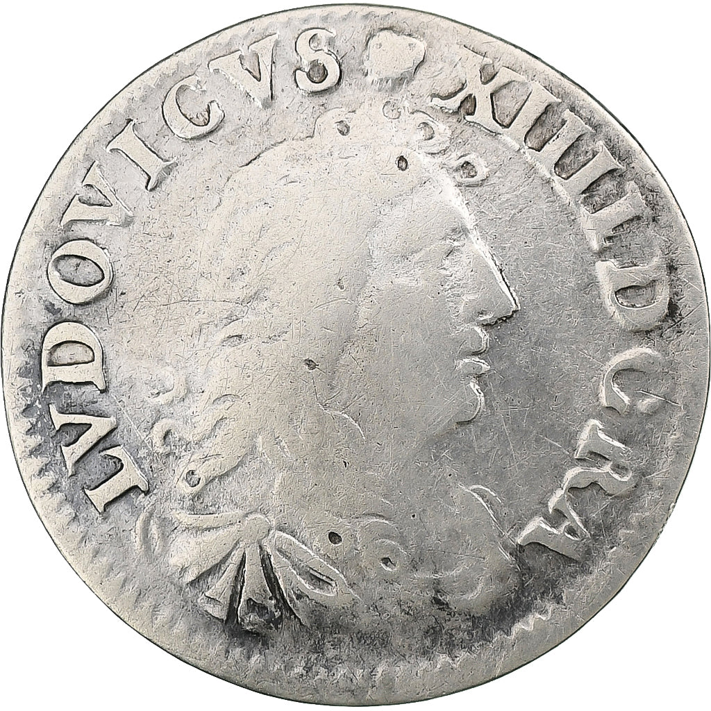 France, Louis XIV, 4 Sols des Traitants, 1676, Vimy, Silver, VF(30-35)