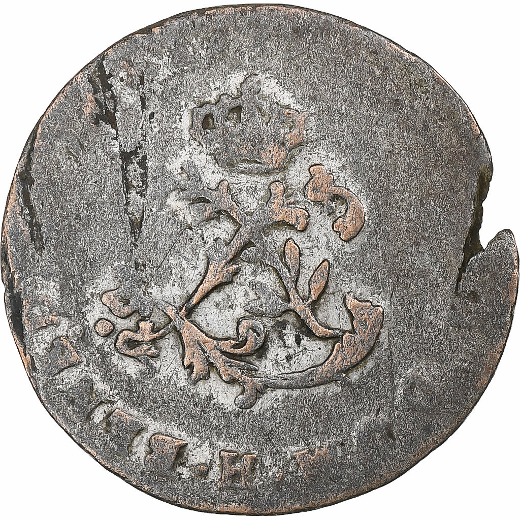 Francia, Louis XV, 2 Sols, 1739, La Rochelle, Biglione, MB, Gadoury:281