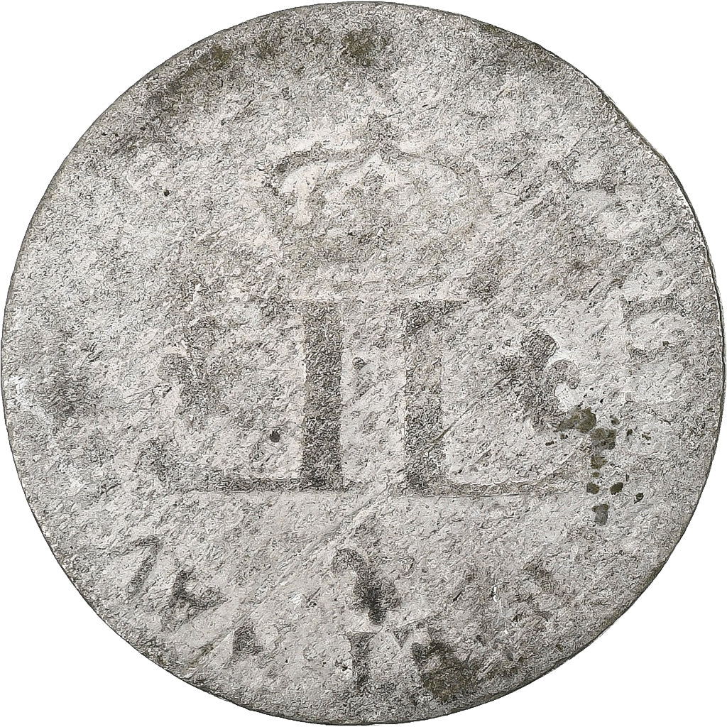 Francia, Louis XIV, XXX Deniers aux 2 L couronnés, Vellón, BC, Gadoury:102