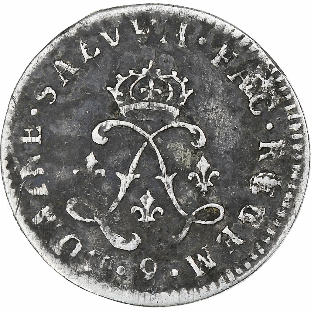 France, Louis XIV, 4 Sols aux 2 L, 1691, Rennes, Silver, VF(30-35), Gadoury:106