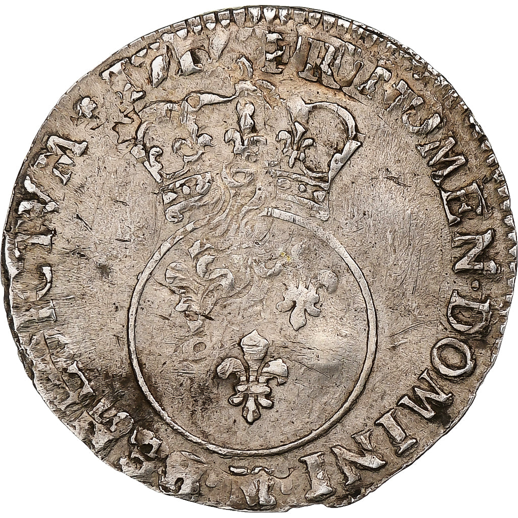 França, Louis XV, 1/10 Écu vertugadin, 1717, Toulouse, réformé, Prata