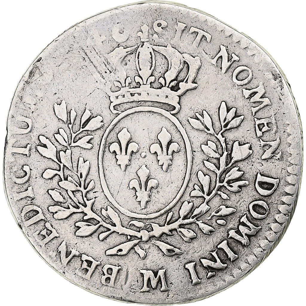 Francja, Louis XV, 1/5 Écu au bandeau, 1746, Toulouse, Srebro, VF(20-25)