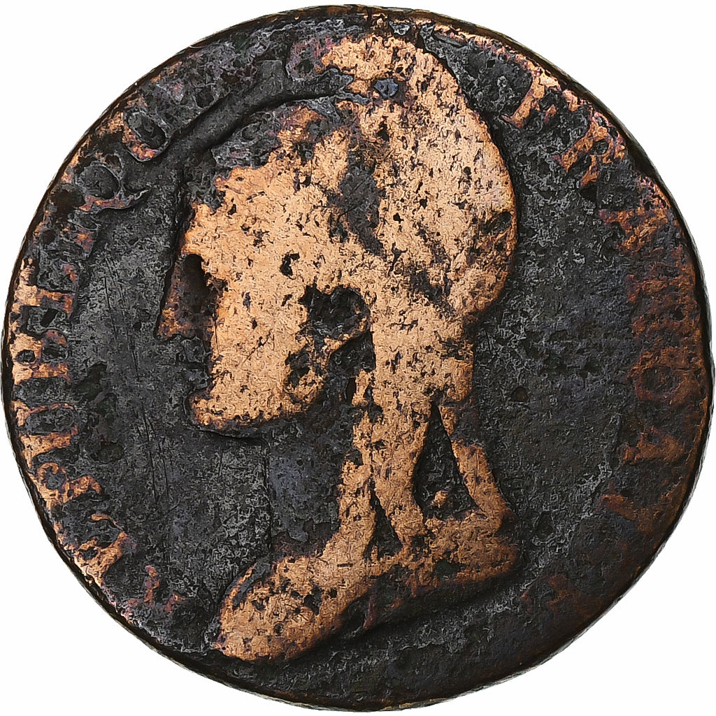 Francia, 5 Centimes, Dupré, AN 4, Paris, Petit module, Bronzo, MB, Gadoury:124