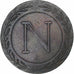 Francja, Napoleon I, 5 Centimes, 1808, Strasbourg, Miedź, VF(30-35)