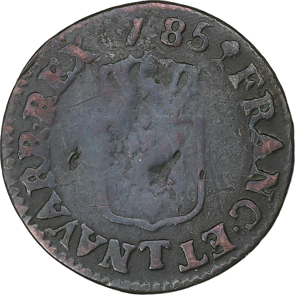 Francia, Louis XVI, Liard, 1785, Nantes, Rame, MB, Gadoury:348