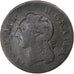 Francia, Louis XVI, 1/2 Sol, 1785, Nantes, Cobre, BC+, Gadoury:349