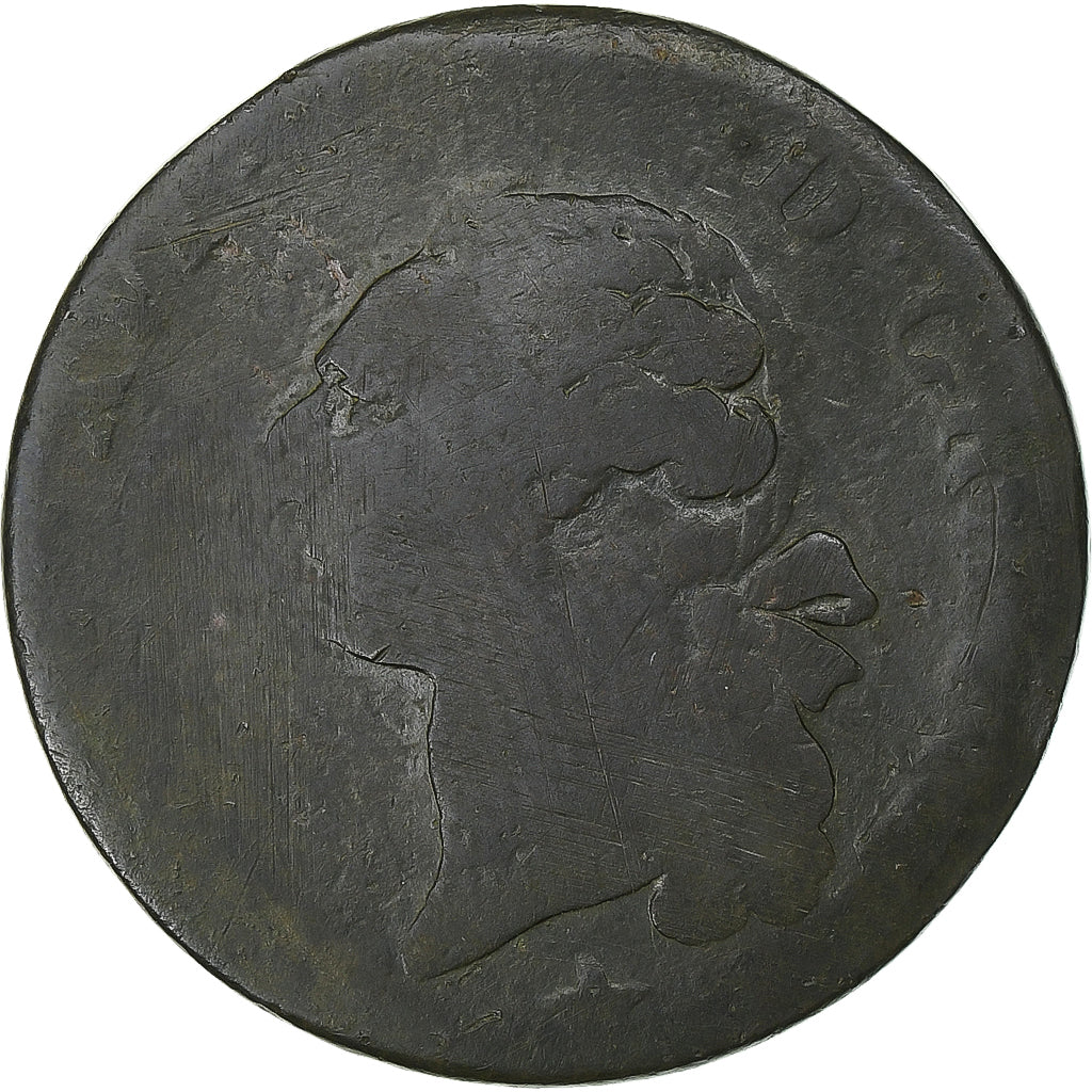 France, Louis XVI, Sol, 1790, Lille, Cuivre, B+, Gadoury:350