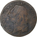France, Louis XVI, Sol, 1791, Bordeaux, Cuivre, B+, Gadoury:350