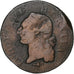 France, Louis XVI, Sol, 1791, Lyon, Cuivre, TB, Gadoury:350