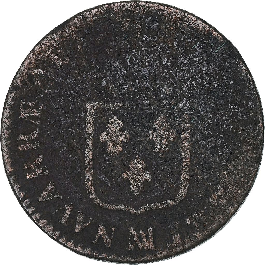 France, Louis XVI, Sol, Marseille, Cuivre, B+, Gadoury:350