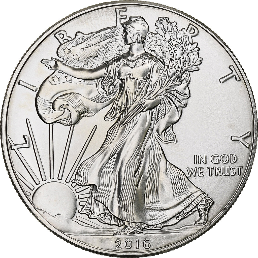 United States, 1 Dollar, 1 Oz, Silver Eagle, 2016, Philadelphia, Silver