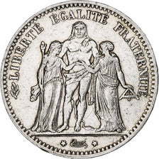 France, 5 Francs, Hercule, 1875, Paris, Silver, EF(40-45), Gadoury:745, KM:820.1