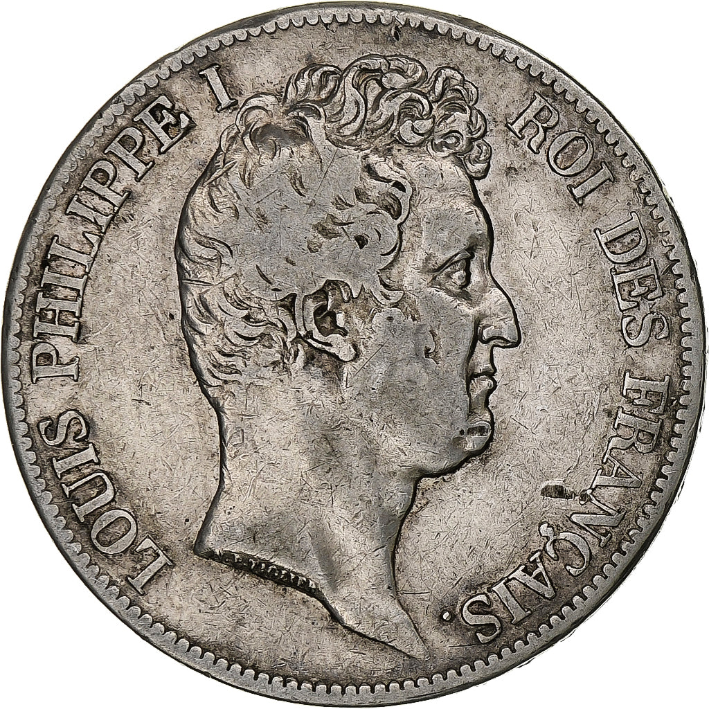 France, Louis-Philippe, 5 Francs, 1831, Lille, Silver, VF(30-35), Gadoury:676a