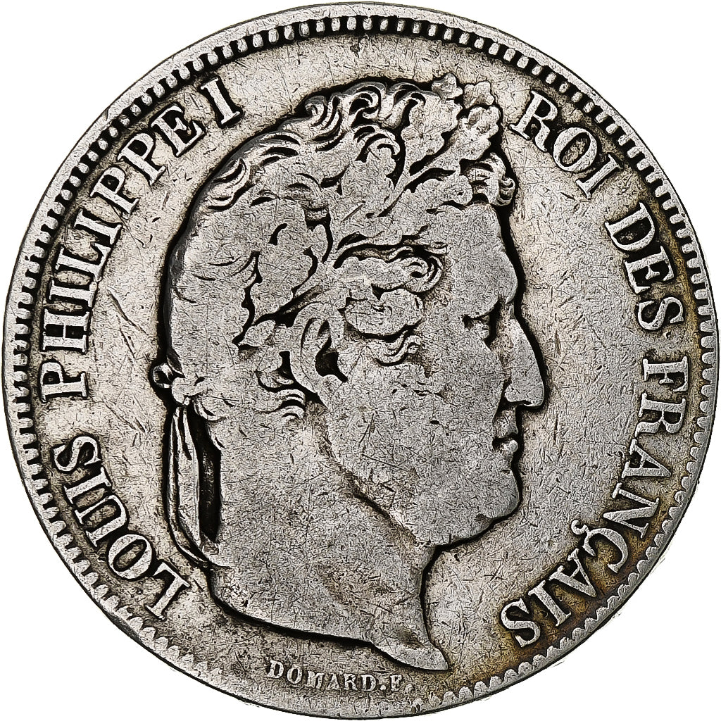 France, Louis-Philippe, 5 Francs, 1832, Paris, Silver, VF(30-35), Gadoury:678
