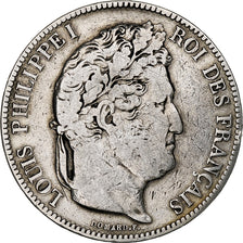 France, Louis-Philippe, 5 Francs, 1833, Paris, Silver, VF(30-35), Gadoury:678