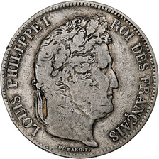 France, Louis-Philippe, 5 Francs, 1833, Lille, Silver, VF(30-35), Gadoury:678