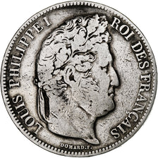 France, Louis-Philippe, 5 Francs, 1833, Rouen, Silver, VF(30-35), Gadoury:678