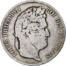 France, Louis-Philippe, 5 Francs, 1834, Rouen, Silver, VF(30-35), Gadoury:678