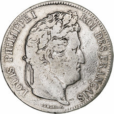 France, Louis-Philippe, 5 Francs, 1834, Paris, Silver, VF(30-35), Gadoury:678