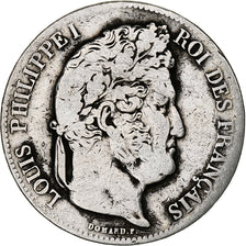 France, Louis-Philippe, 5 Francs, 1835, Paris, Silver, VF(30-35), Gadoury:678