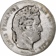 France, Louis-Philippe, 5 Francs, 1835, Lyon, Silver, VF(30-35), Gadoury:678
