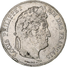 France, Louis-Philippe, 5 Francs, 1838, Lille, Silver, VF(30-35), Gadoury:678