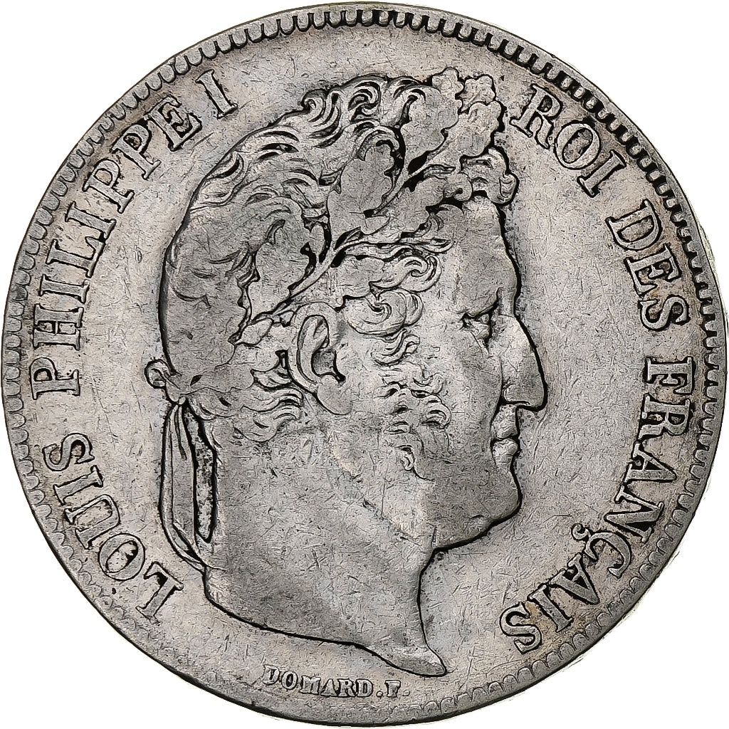 France, Louis-Philippe, 5 Francs, 1840, Paris, Silver, VF(30-35), Gadoury:678