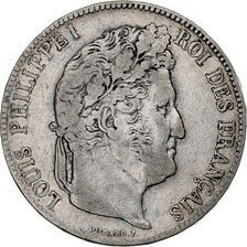 France, Louis-Philippe, 5 Francs, 1840, Paris, Silver, VF(30-35), Gadoury:678