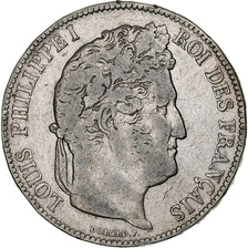 France, Louis-Philippe, 5 Francs, 1840, Rouen, Silver, VF(30-35), Gadoury:678