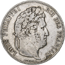 France, Louis-Philippe, 5 Francs, 1840, Bordeaux, Silver, VF(30-35)