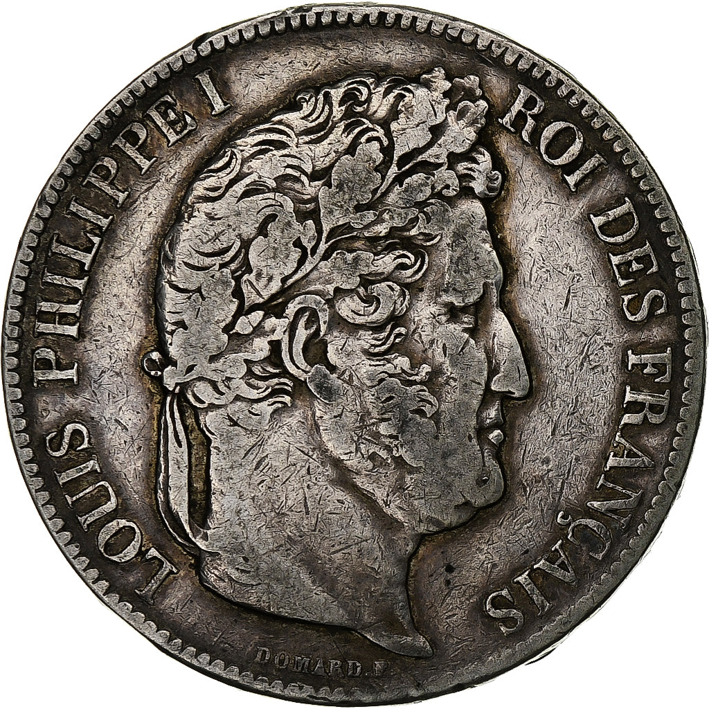 France, Louis-Philippe, 5 Francs, 1842, Paris, Silver, VF(30-35), Gadoury:678