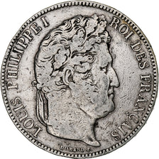 Frankrijk, Louis-Philippe, 5 Francs, 1842, Rouen, Zilver, FR+, Gadoury:678