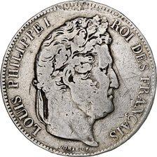 France, Louis-Philippe, 5 Francs, 1842, Lille, Silver, VF(30-35), Gadoury:678