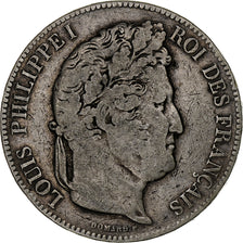 France, Louis-Philippe, 5 Francs, 1843, Paris, Silver, VF(30-35), Gadoury:678