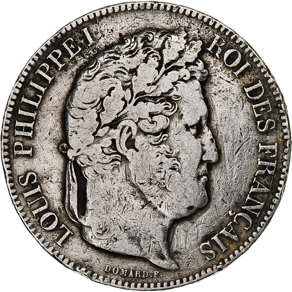 France, Louis-Philippe, 5 Francs, 1843, Lille, Silver, VF(30-35), Gadoury:678