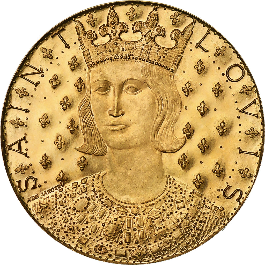 France, Médaille, Saint-Louis, 1970, Monnaie de Paris, Or, Jaeger, SUP+