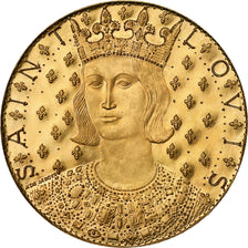 France, Médaille, Saint-Louis, 1970, Monnaie de Paris, Or, Jaeger, SUP+