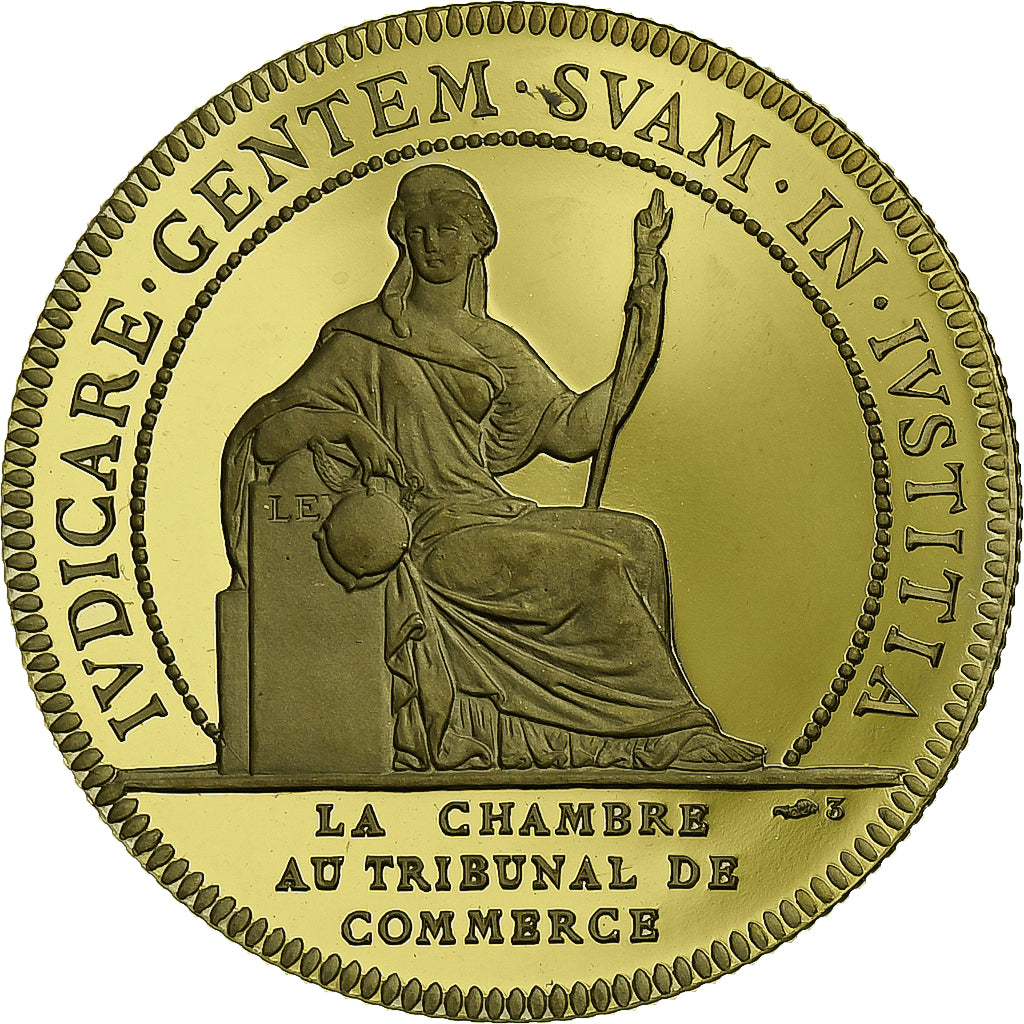 France, Token, Chambre au Tribunal de Commerce, Nantes, Gold, Proof, MS(63)