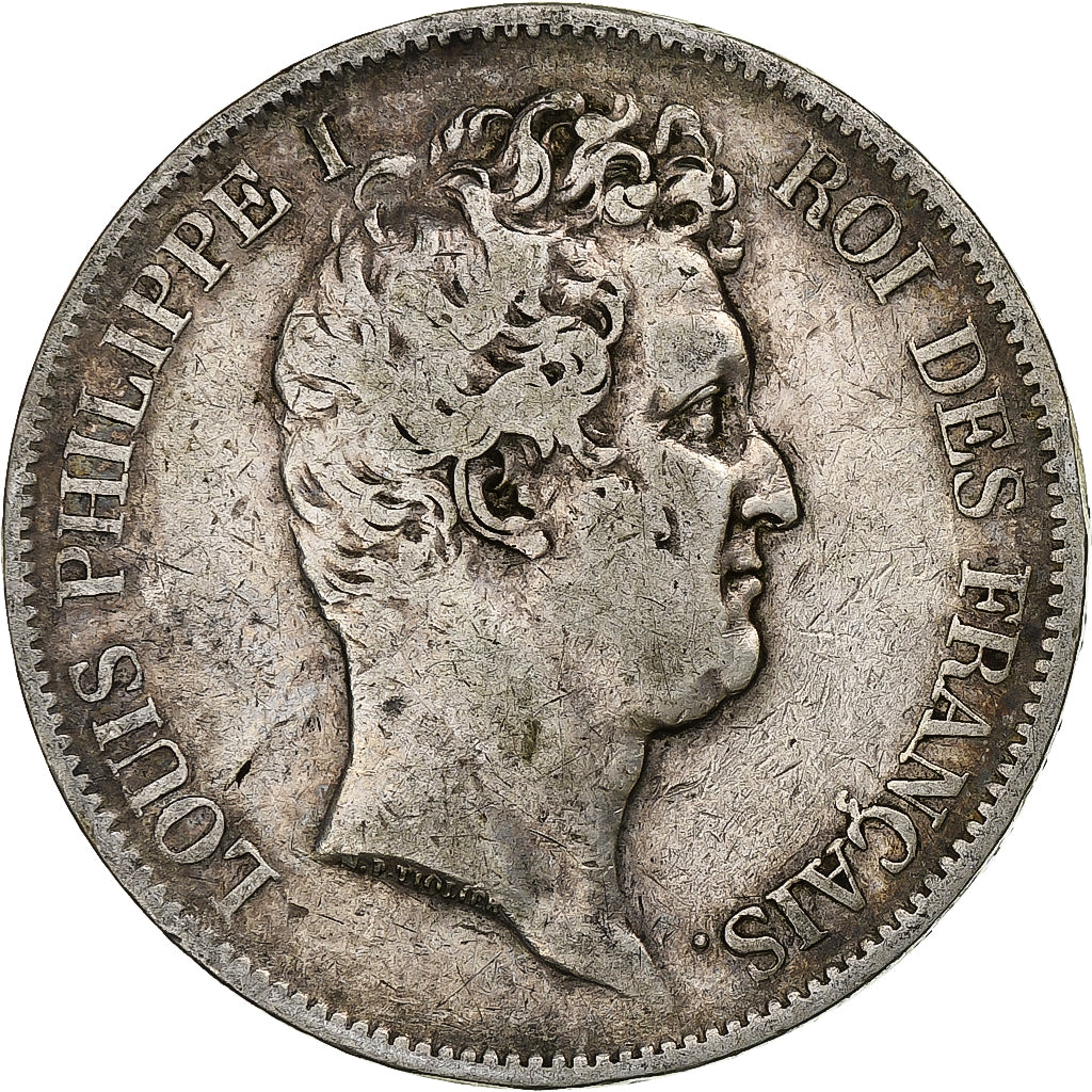 Francia, Louis-Philippe, 5 Francs, 1830, Lille, Argento, MB+, Gadoury:676