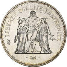 Frankrijk, 50 Francs, Hercule, 1977, Monnaie de Paris, Zilver, UNC-