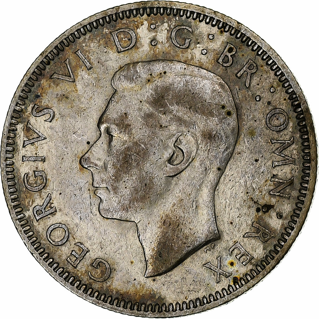 Reino Unido, George VI, Shilling, 1941, London, Prata, EF(40-45), KM:854
