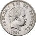 Portugal, Carlos I, 500 Reis, 1892, Lisbon, Silver, AU(50-53), KM:535