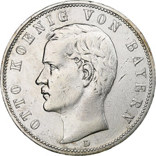 Germany, Kingdom of Bavaria, Otto, 5 Mark, 1908, Munich, Silver, EF(40-45)