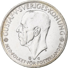 Sweden, Gustaf V, 5 Kronor, 1935, Stockholm, Silver, AU(50-53), KM:806