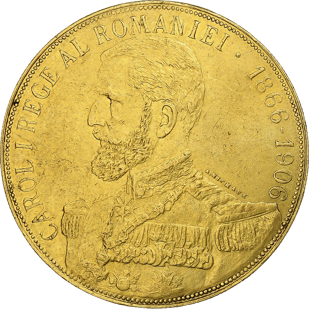 Roumanie, Carol I, 50 Lei, 1906, Bruxelles, Or, TTB, KM:39