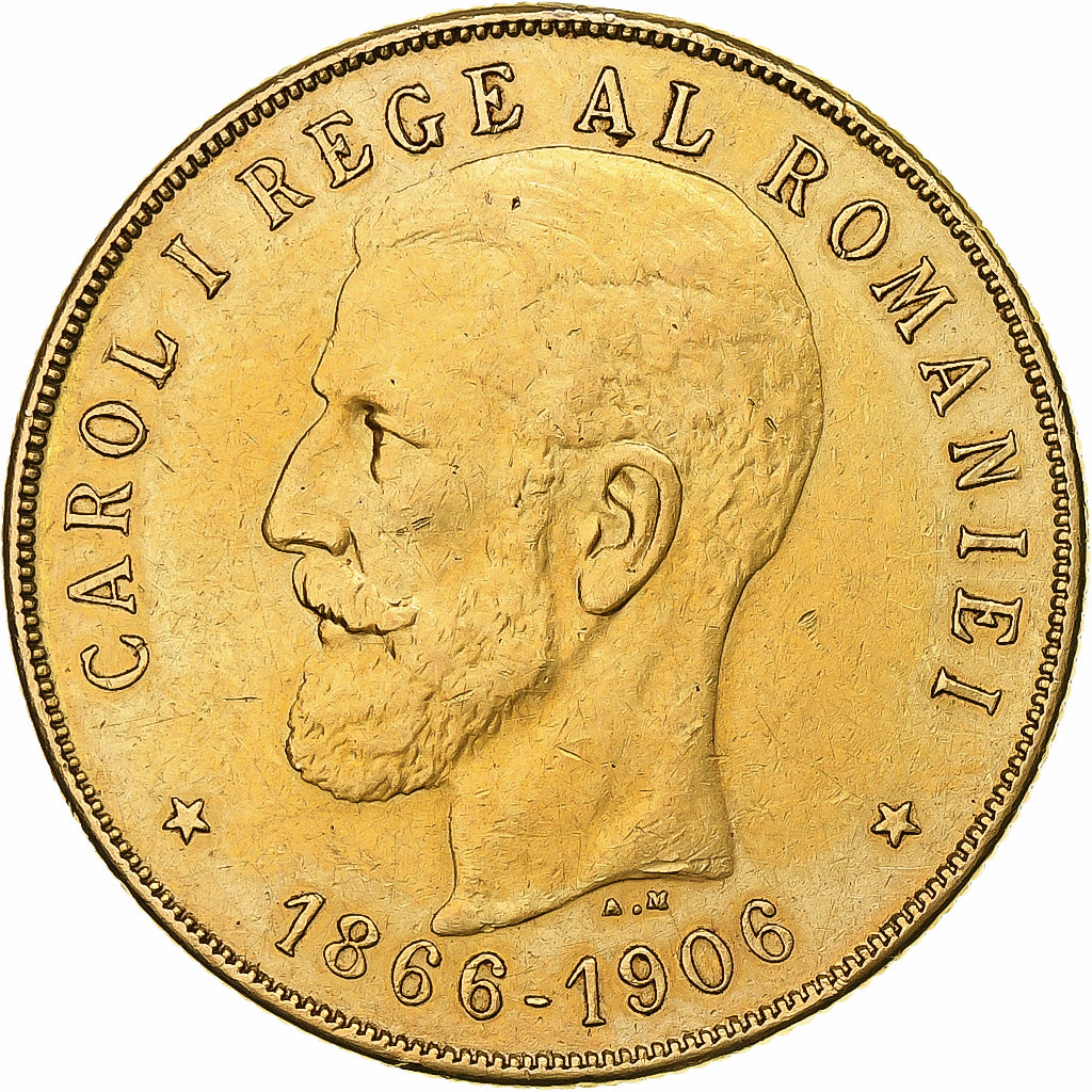 Roumanie, Carol I, 100 Lei, 1906, Bruxelles, Or, TTB+, KM:40