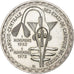 West African States, 500 Francs, 1972, Monnaie de Paris, Silver, AU(55-58)