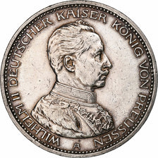 Kingdom of Prussia, Wilhelm II, 5 Mark, 1913, Berlin, Prata, AU(50-53), KM:536
