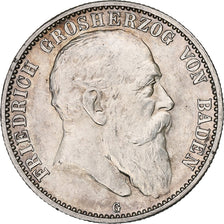 Germania, Grand-duchy of Baden, Friedrich I, 2 Mark, 1907, Karlsruhe, Argento